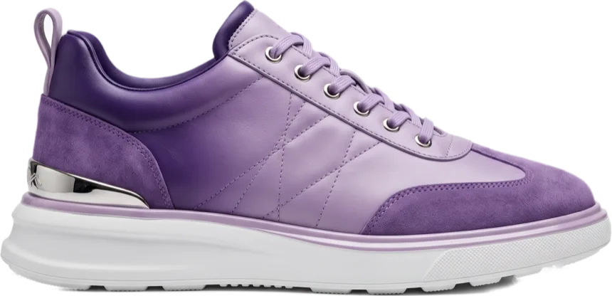 The Lila — lilac brushed suede sneaker
