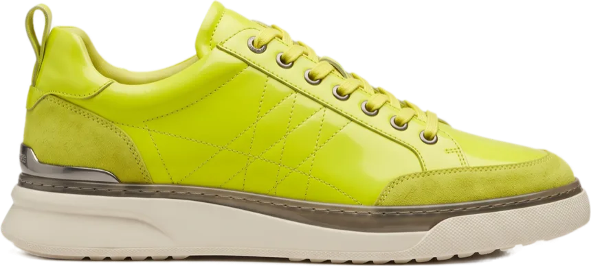 The Cedro — lime patent calf sneaker